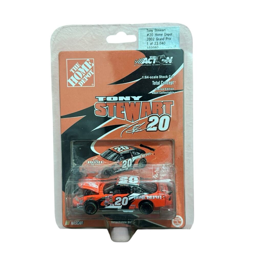 2002 Tony Stewart #20 Nascar Home Depot Pontiac Grand Prix Action Diecast Car
